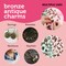 Incraftables 166pcs Bronze Charms Set for Jewelry Making. Bulk DIY Necklace, Bracelet, Bangle & Keychain Making Kit w/ 120pcs Antique Charms (Small & Large), 20pcs Word Charms & 26pcs A-Z Letter Charm